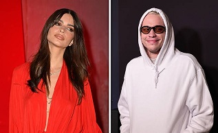 Pete Davidson and Emily Ratajkowski 